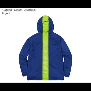 Supreme Royal Blue Taped Jacket ss18 Brand New L